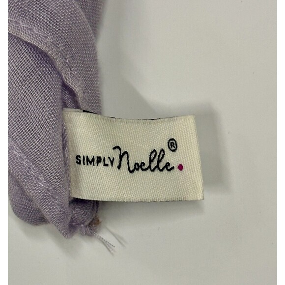 Simply Noelle Silk Blend Scarf Shawl Pastel Purple - Picture 5 of 7